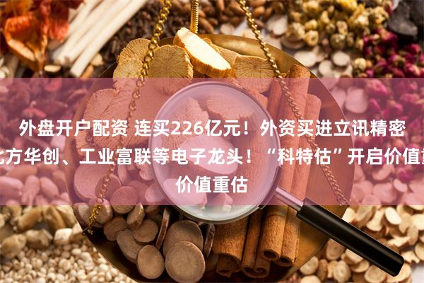 外盘开户配资 连买226亿元！外资买进立讯精密、北方华创、工业富联等电子龙头！“科特估”开启价值重估