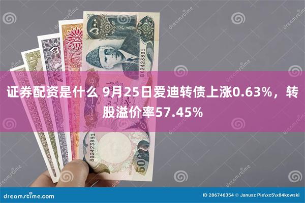 证券配资是什么 9月25日爱迪转债上涨0.63%，转股溢价率57.45%